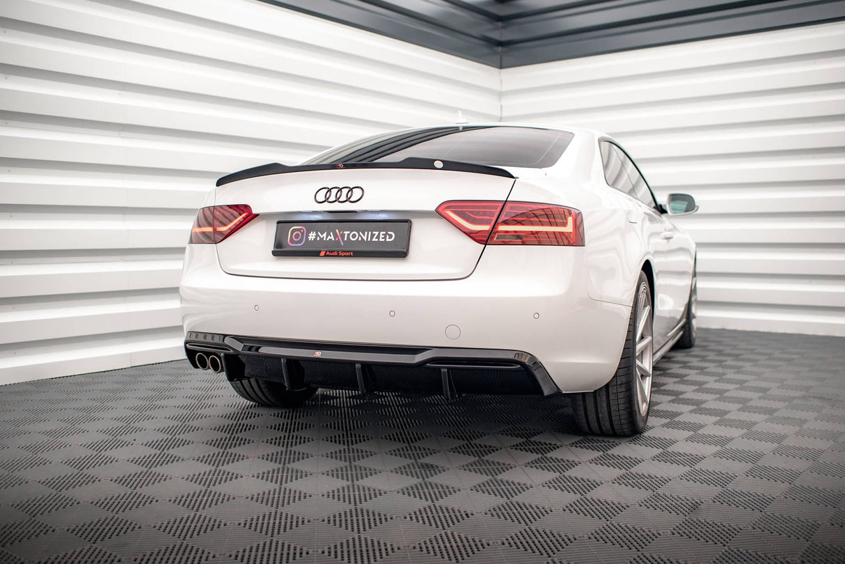 Maxton Design Rear Valance Audi A5 8T Facelift (Version with dual exhausts on one side)