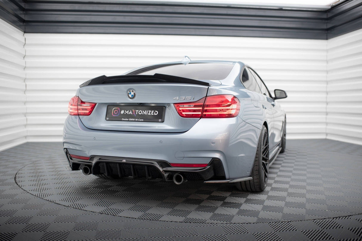 Maxton Design Rear Valance BMW 4 Coupe / Gran Coupe / Cabrio M-Pack F32 / F36 (Version With Exhaust On Both Sides)