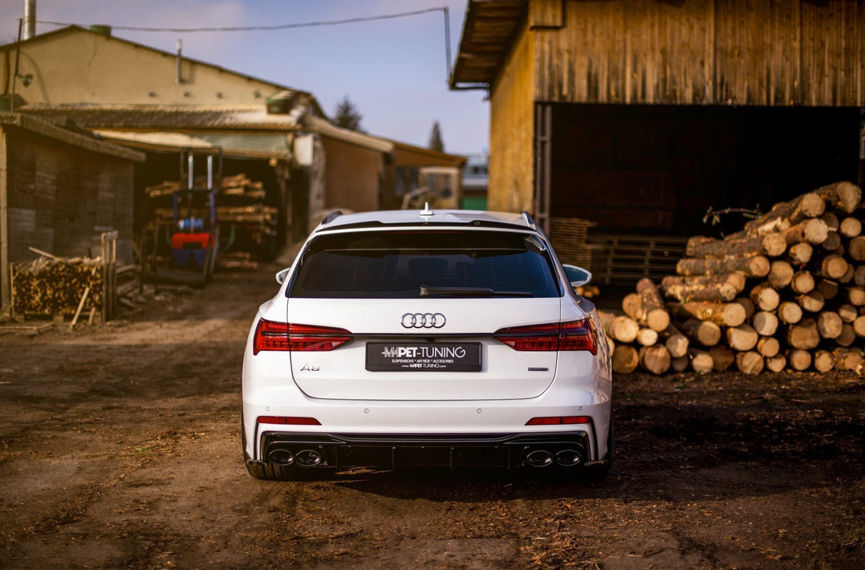 Maxton Design Rear Valance + Exhaust Ends Imitation Audi A6 C8 S-Line