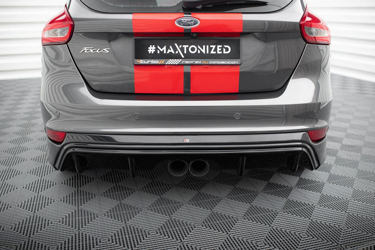 Maxton Design Rear Valance Ford Focus St MK3 Facelift ((MK3.5) (Rs-Look)
