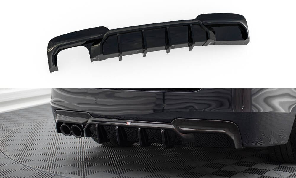 Maxton Design Rear Valance V.2 BMW 5 M-Pack F10 (Version With Double Exhaust On One Side)