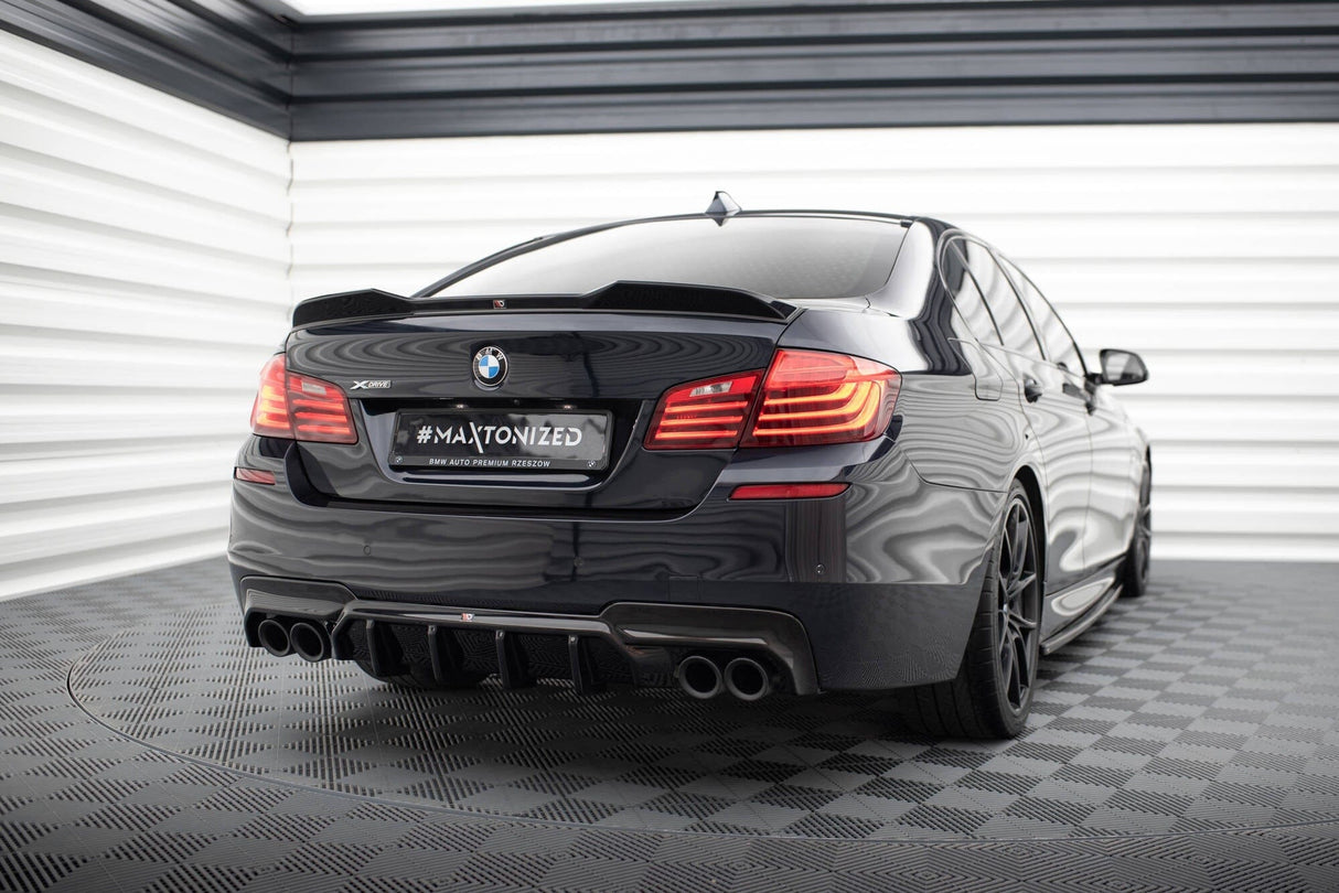 Maxton Design Rear Valance V.2 BMW 5 M-Pack F10 (Version With Two Double Exhausts)