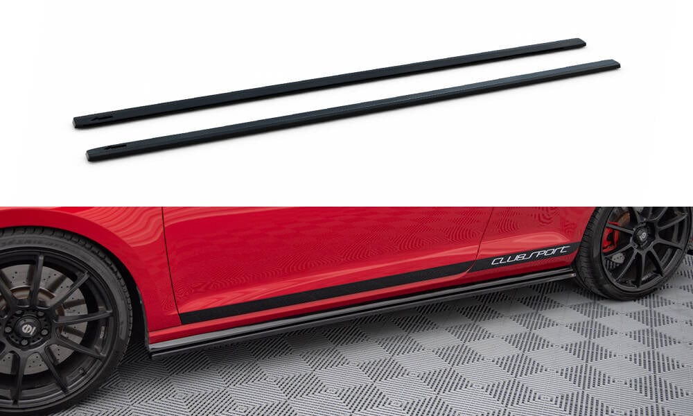 Maxton Design Side Skirts Diffusers VW Golf Mk7 Gti ClubSport