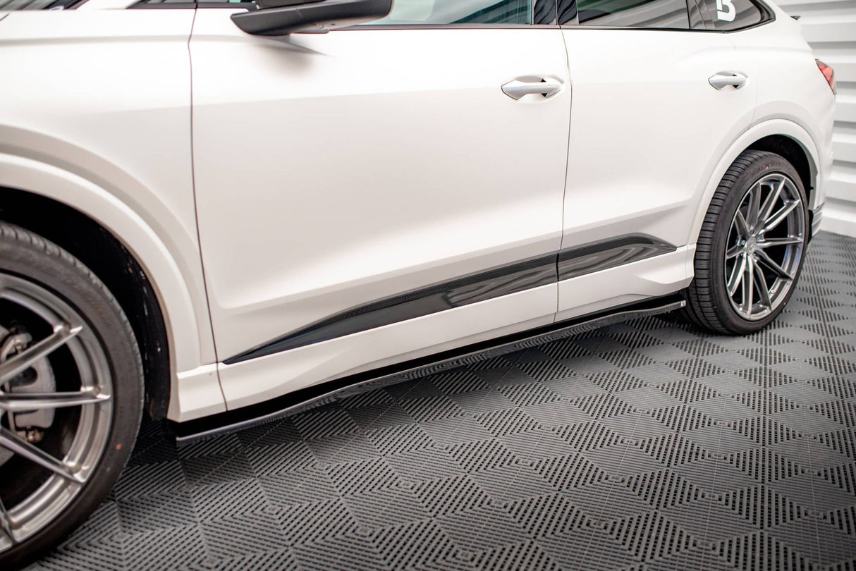 Maxton Design Side Skirts Diffusers Audi Q4 E-Tron Sportback Mk1