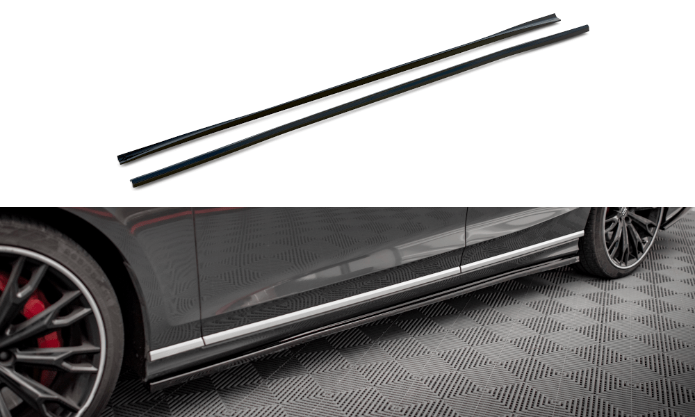 Maxton Design Side Skirts Diffusers Audi S8 D5 (Short) (NLA)