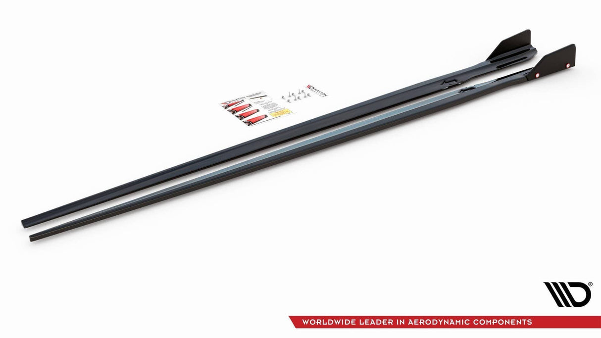 Maxton Design Side Skirts Diffusers + Flaps V.1 BMW M8 Gran Coupe F93