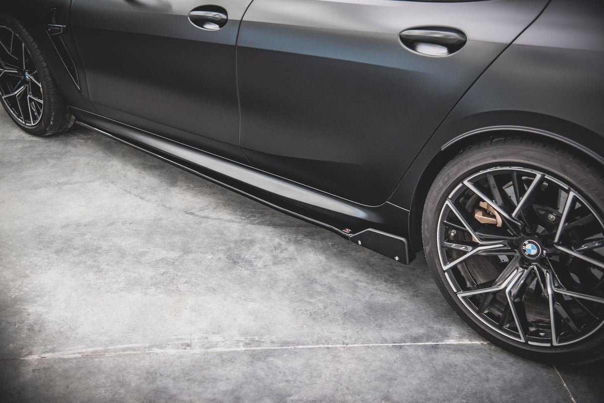 Maxton Design Side Skirts Diffusers + Flaps V.1 BMW M8 Gran Coupe F93