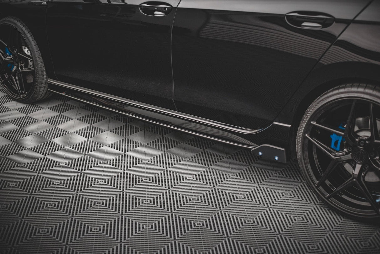 Maxton Design Side Skirts Diffusers + Flaps V.2 - VW Golf R Mk8