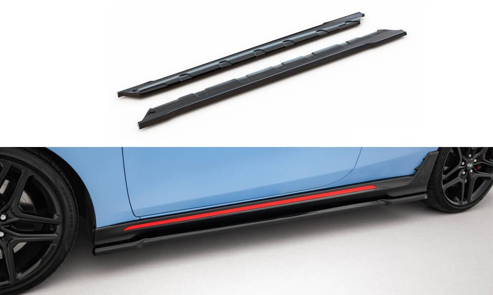 Maxton Design Side Skirts Diffusers Hyundai Veloster N MK2