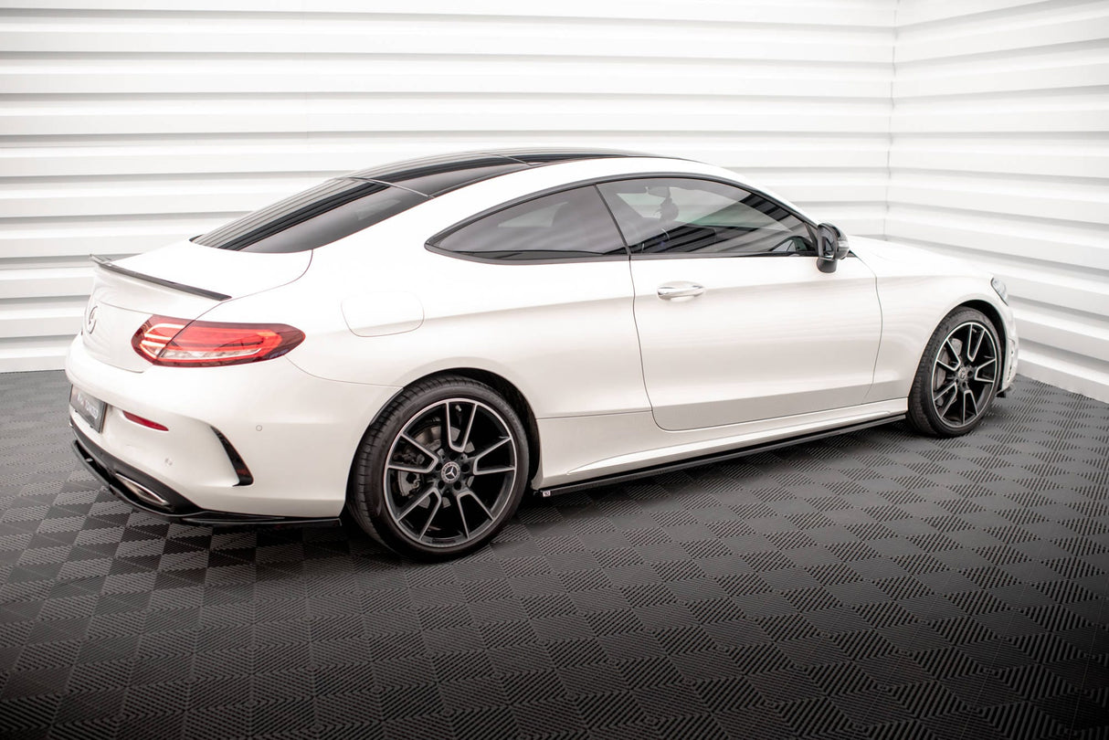 Maxton Design Side Skirts Diffusers Mercedes-Benz C Coupe AMG-Line C205 Facelift