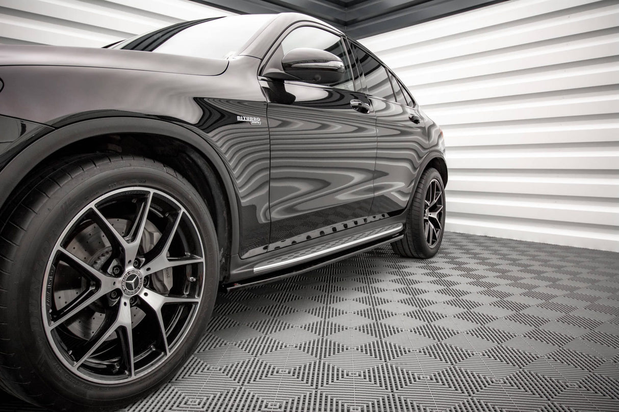 Maxton Design Side Skirts Diffusers Mercedes-Benz GLC Coupe AMG-Line C253 Facelift
