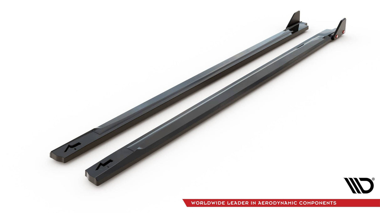Maxton Design Side Skirts Diffusers V.1 + Flaps Hyundai Kona N MK2