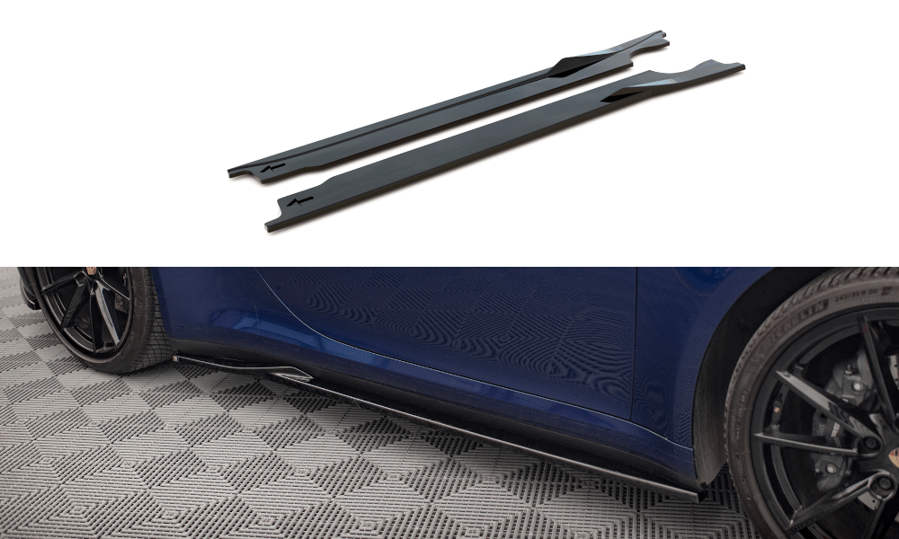 Maxton Design Side Skirts Diffusers V.1 Porsche 911 Carrera Aero 992 / Carrera GTS 992