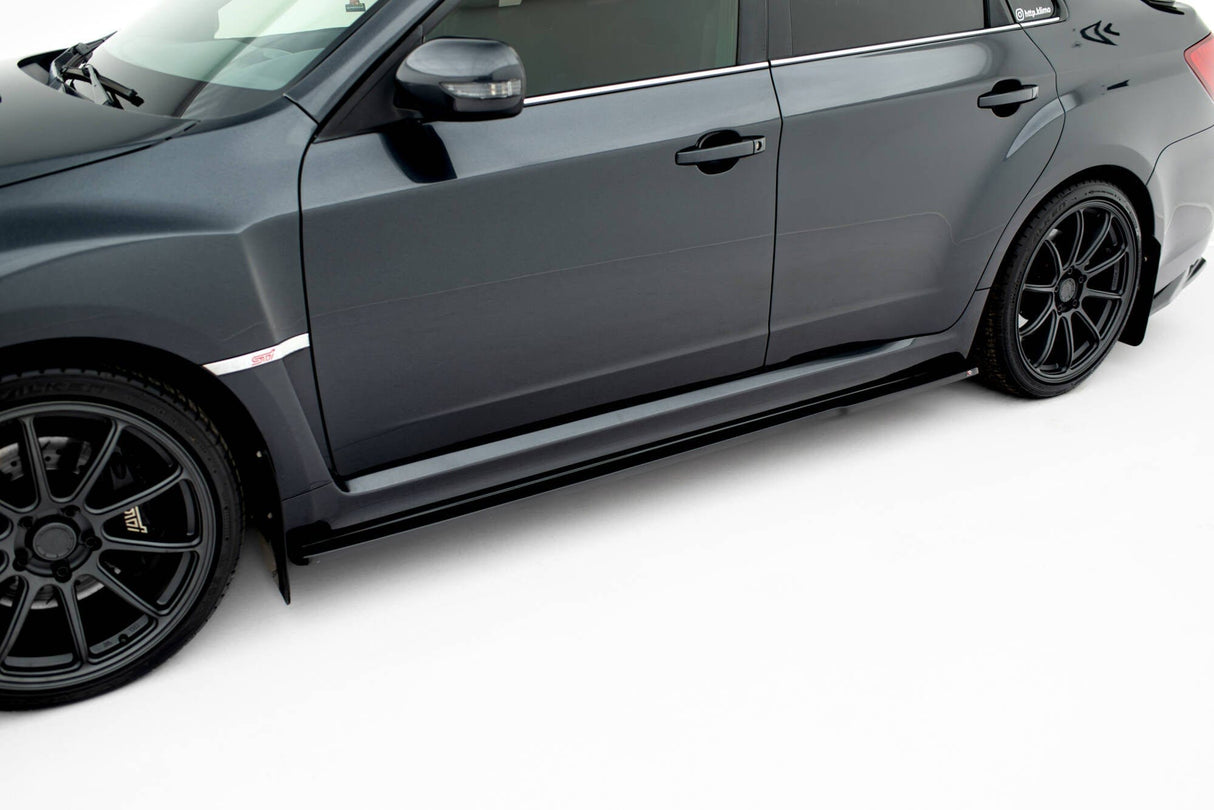 Maxton Design Side Skirts Diffusers Subaru Impreza WRX STI 2009-2011
