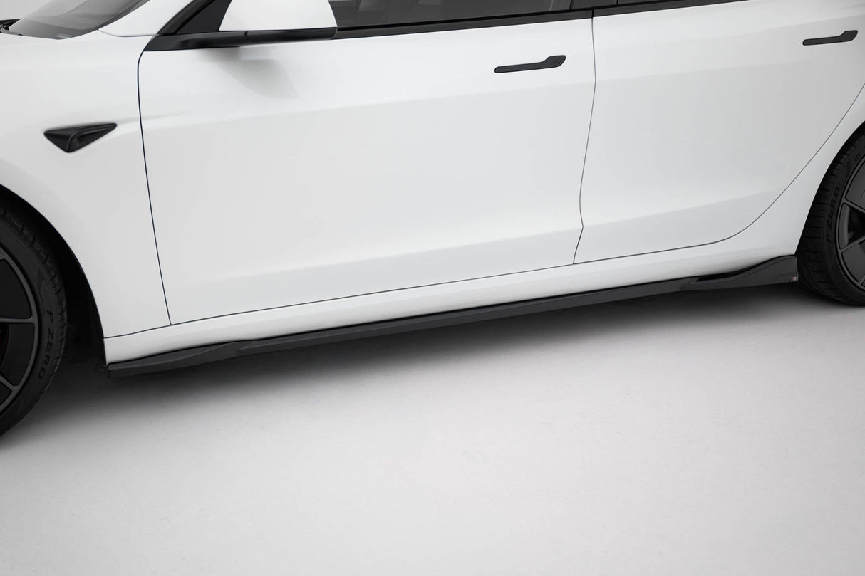 Maxton Design Side Skirts Diffusers V.1 Tesla Model 3 Project Highland (Facelift)