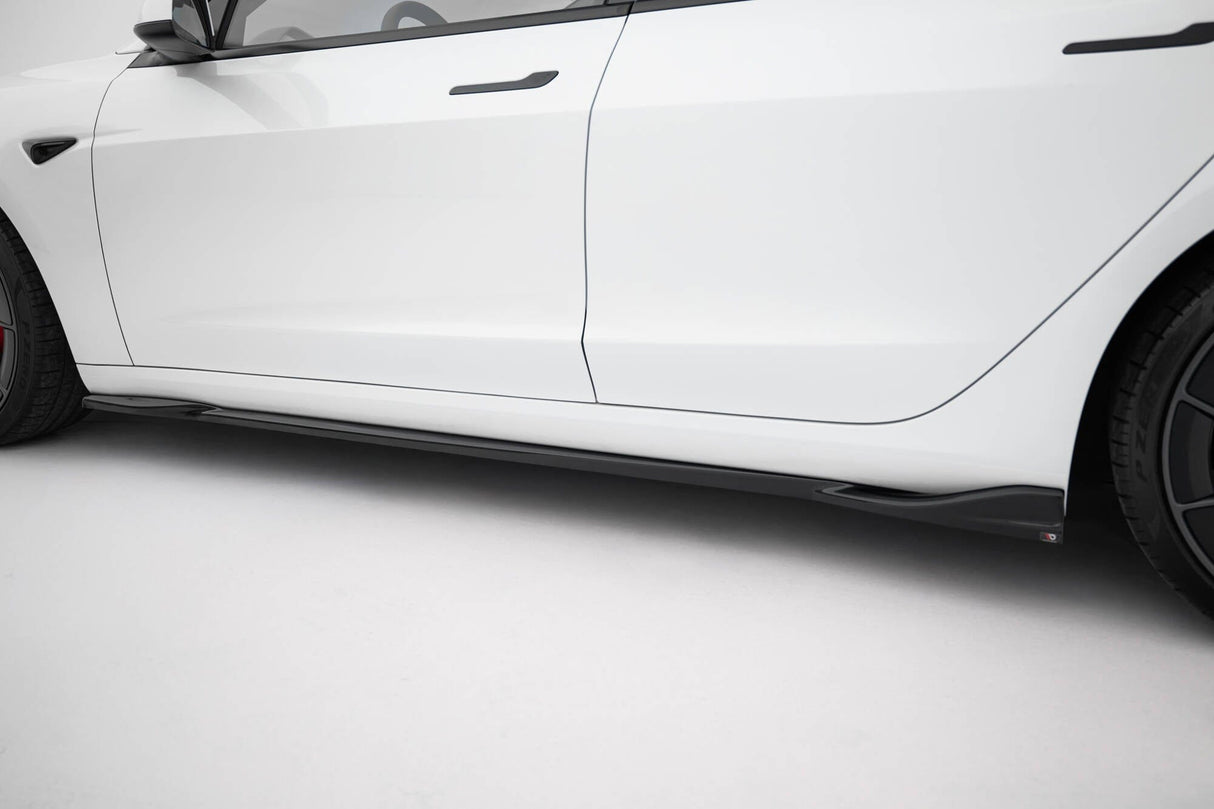 Maxton Design Side Skirts Diffusers V.1 Tesla Model 3 Project Highland (Facelift)