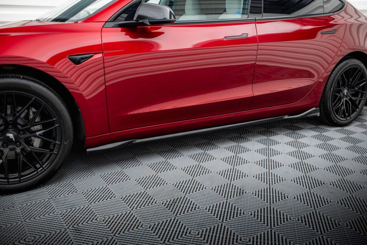 Maxton Design Side Skirts Diffusers V.1 Tesla Model 3 Project Highland (Facelift)