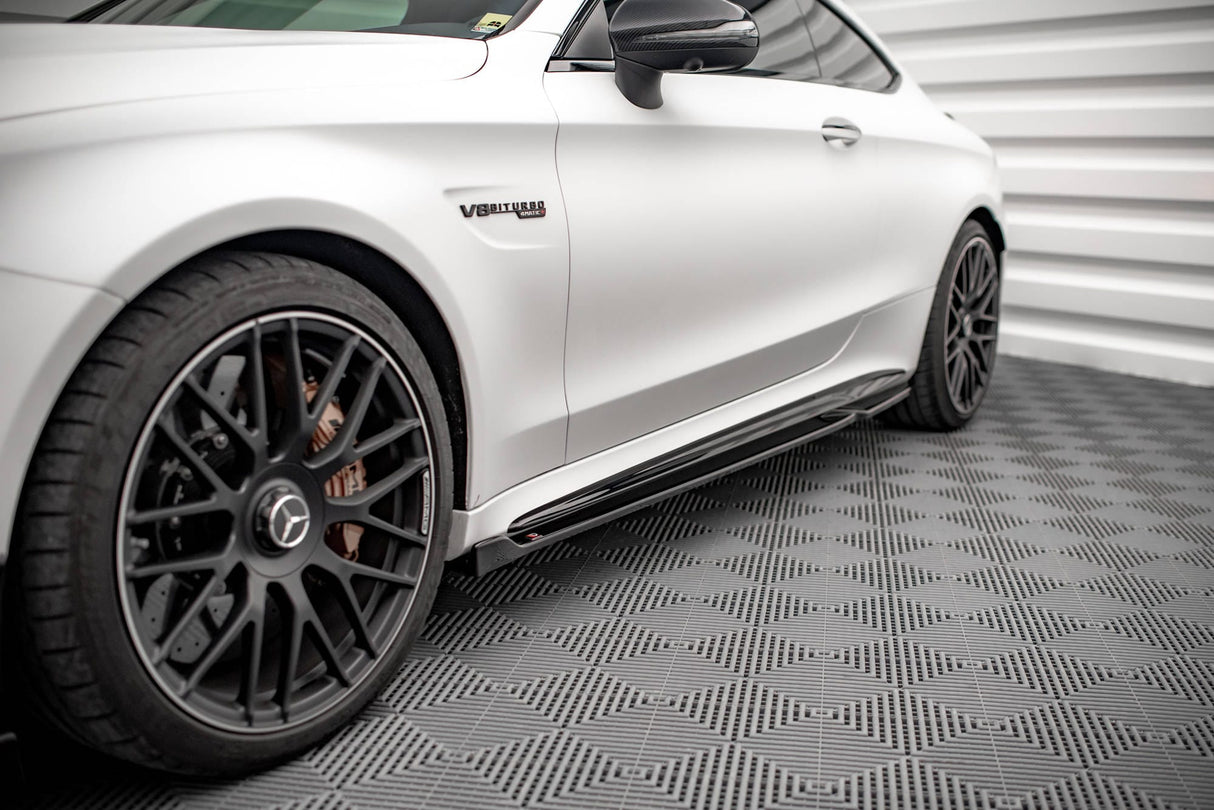 Maxton Design Side Skirts Diffusers V.2 Mercedes-AMG C 63AMG Coupe C205 Facelift