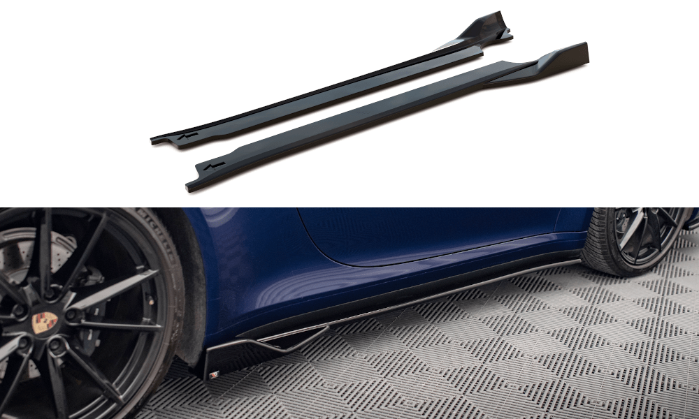 Maxton Design Side Skirts Diffusers V.2 Porsche 911 Carrera Aero 992 / Carrera GTS 992