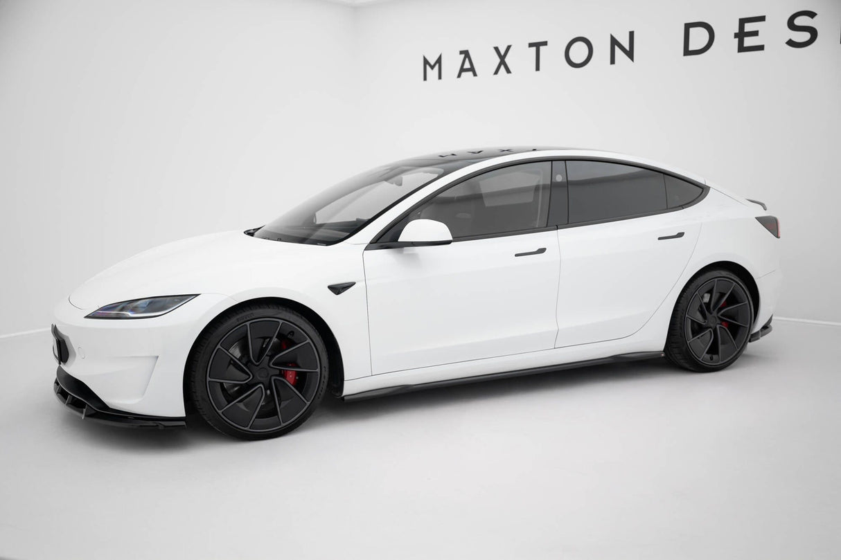 Maxton Design Side Skirts Diffusers V.2 Tesla Model 3 Project Highland (Facelift)