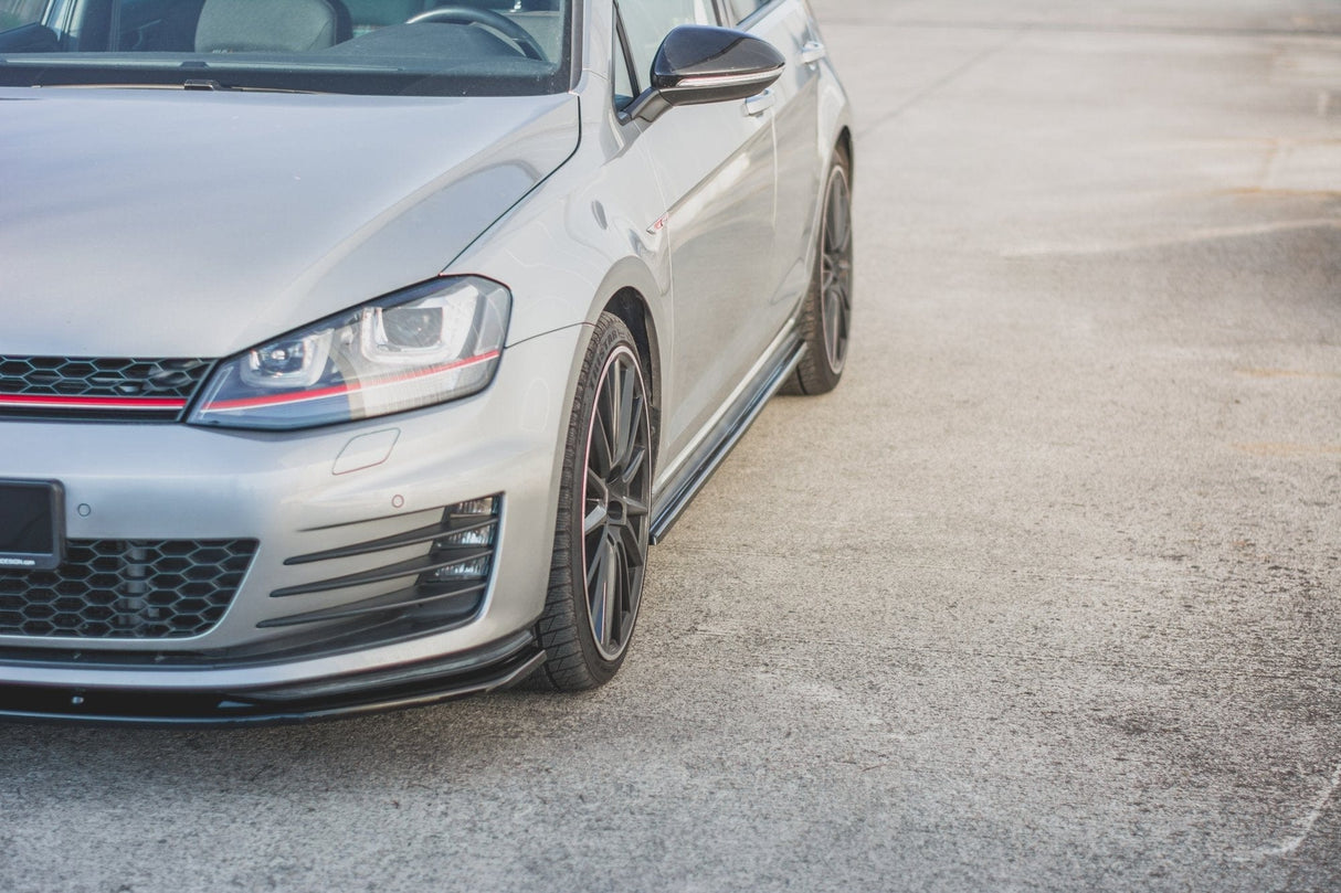 Maxton Design Side Skirts Diffusers V.2 VW Golf 7 GTI (Narrow)