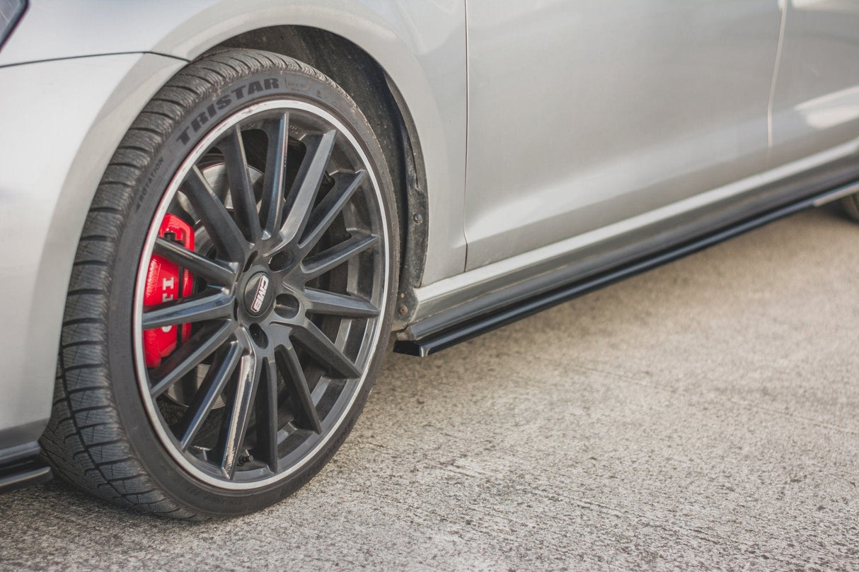 Maxton Design Side Skirts Diffusers V.2 VW Golf 7 GTI (Narrow)