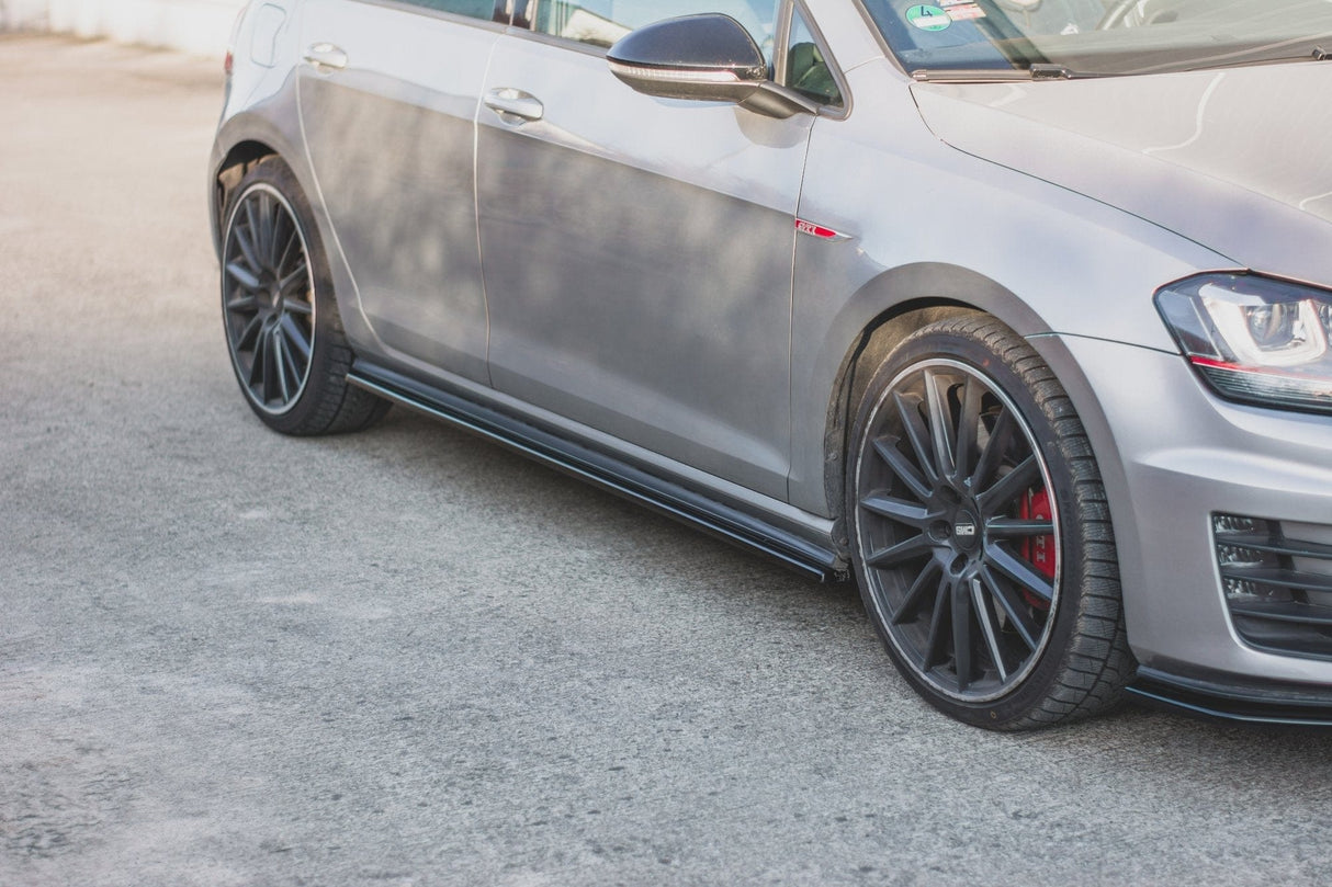 Maxton Design Side Skirts Diffusers V.2 VW Golf 7 GTI (Narrow)