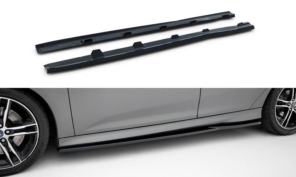 Maxton Design Side Skirts Diffusers V.3 Ford Focus ST MK3