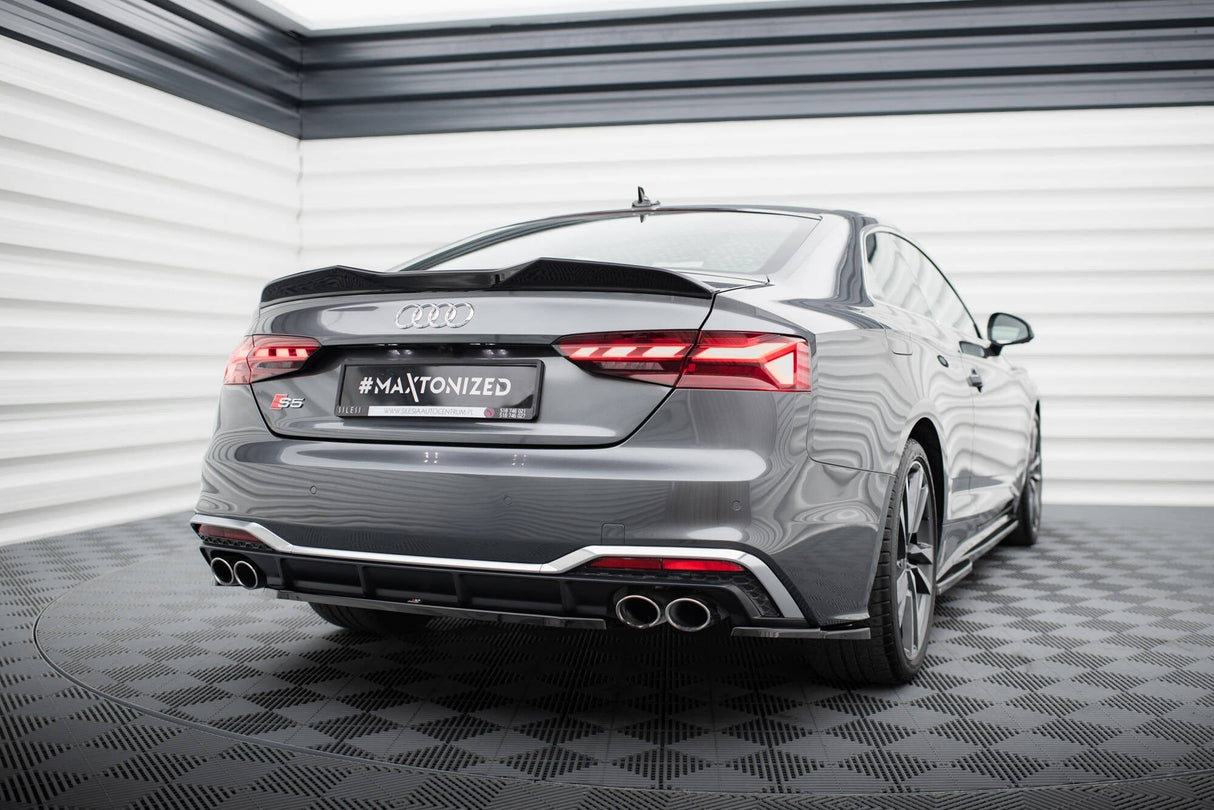 Maxton Design Spoiler Cap 3D Audi S5 Coupe / A5 S-Line Coupe F5 Facelift