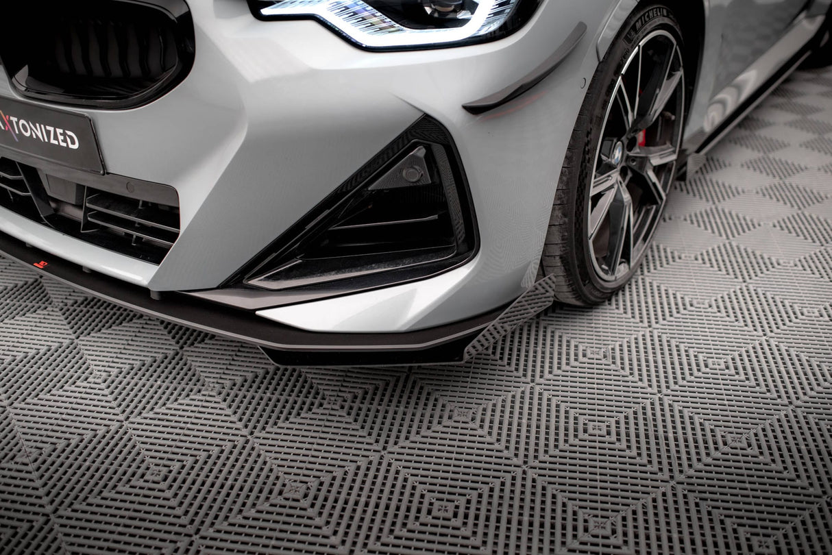 Maxton Design Street Pro Front Splitter + Flaps BMW 2 Coupe M-Pack / M240I G42