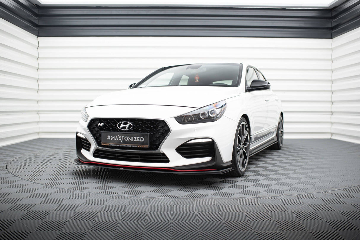 Maxton Design Racing Durability Front Splitter + Flaps - Hyundai I30 N Mk3 (Elantra Gt) Hatchback / Fastback