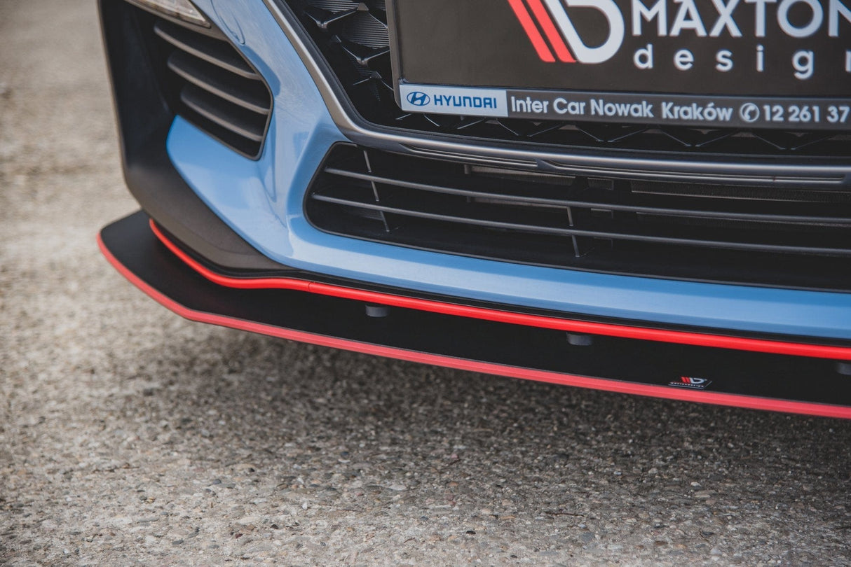 Maxton Design Racing Durability Front Splitter + Flaps - Hyundai I30 N Mk3 (Elantra Gt) Hatchback / Fastback
