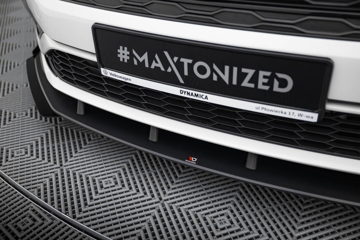 Maxton Design Street Pro Front Splitter + Flaps VW Jetta GLI Mk7