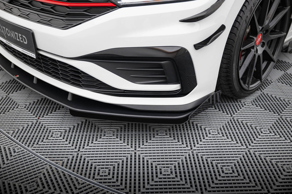 Maxton Design Street Pro Front Splitter + Flaps VW Jetta GLI Mk7