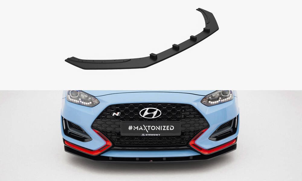 Maxton Design Street Pro Front Splitter Hyundai Veloster N MK2