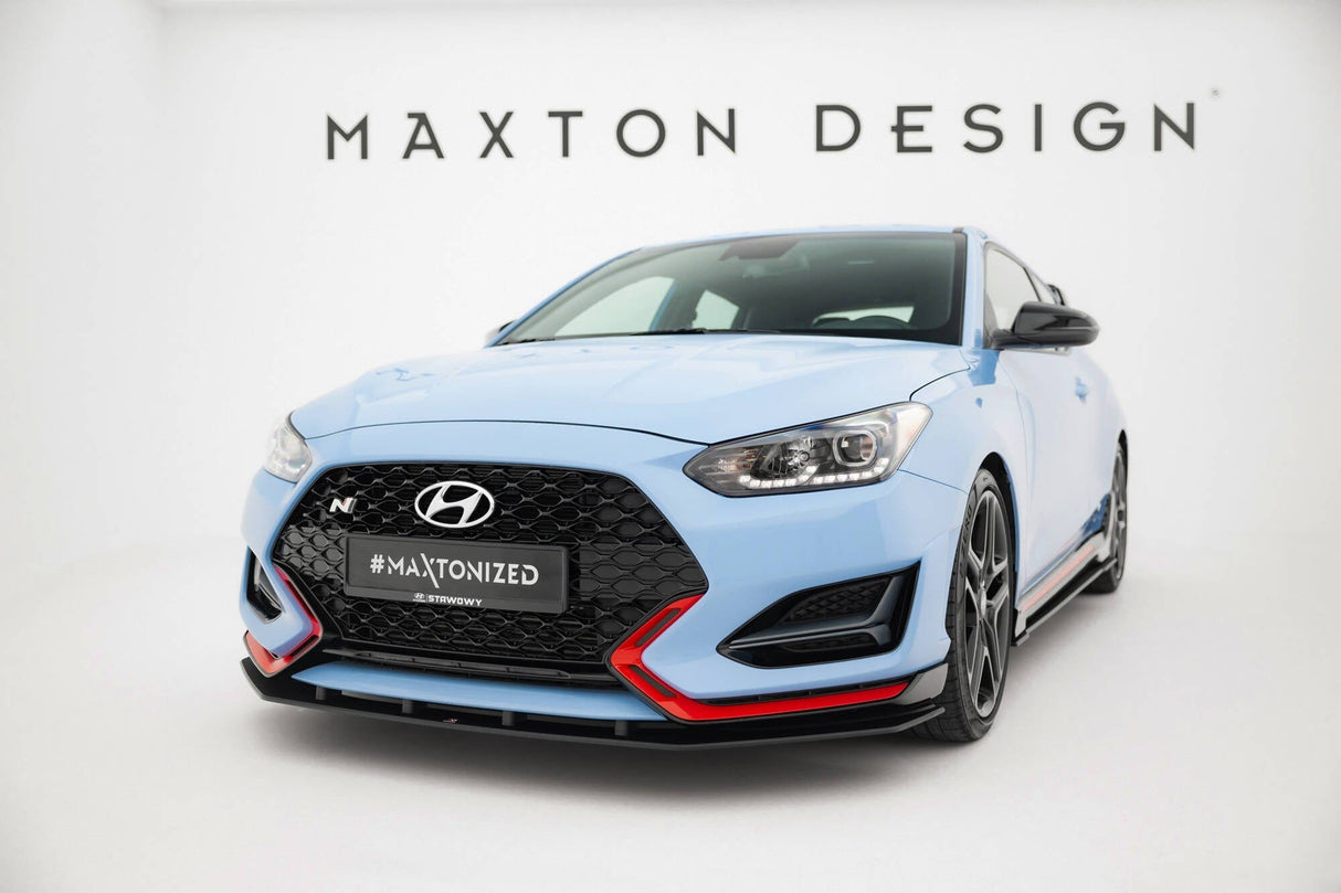 Maxton Design Street Pro Front Splitter Hyundai Veloster N MK2