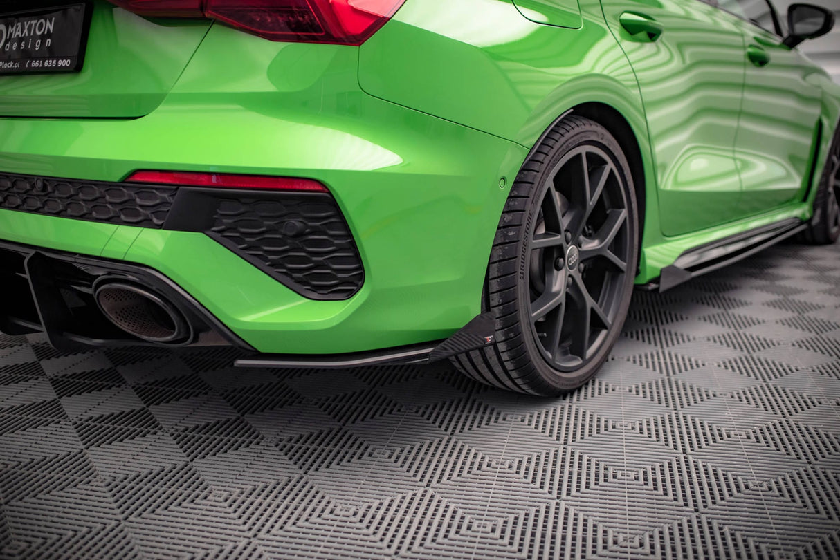 Maxton Design Street Pro Rear Side Splitter & Flaps - Audi / 8Y / RS3