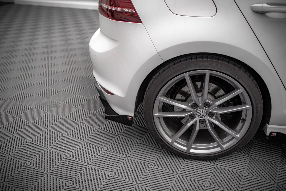 Maxton Design Street Pro Rear Side Splitters + Flaps VW Golf R Mk7