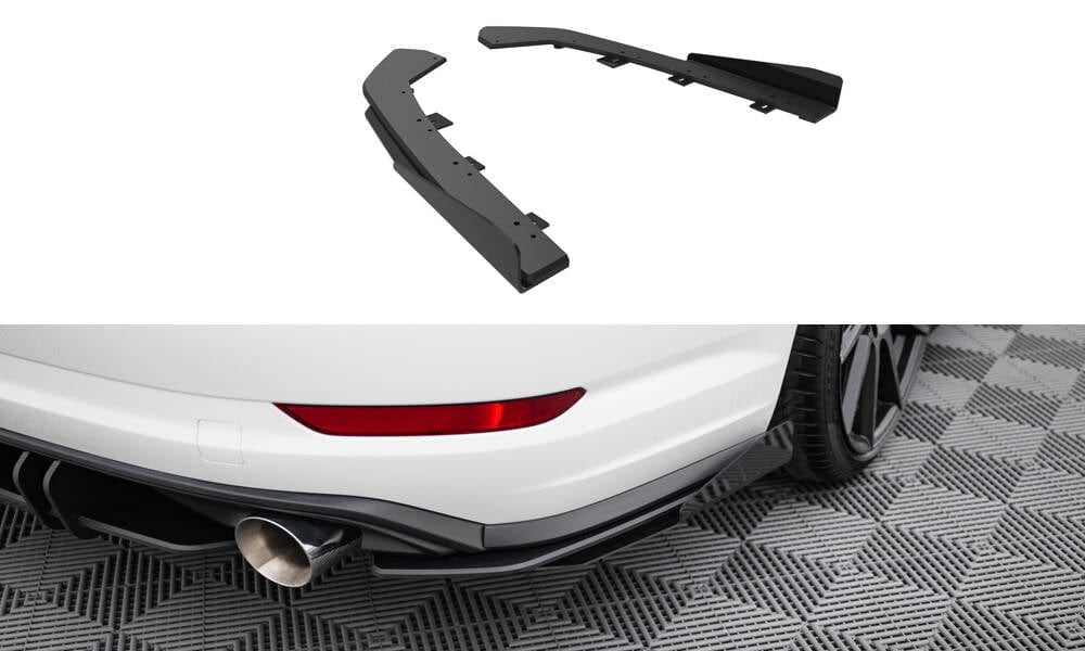 Maxton Design Street Pro Rear Side Splitters + Flaps VW Jetta GLI Mk7