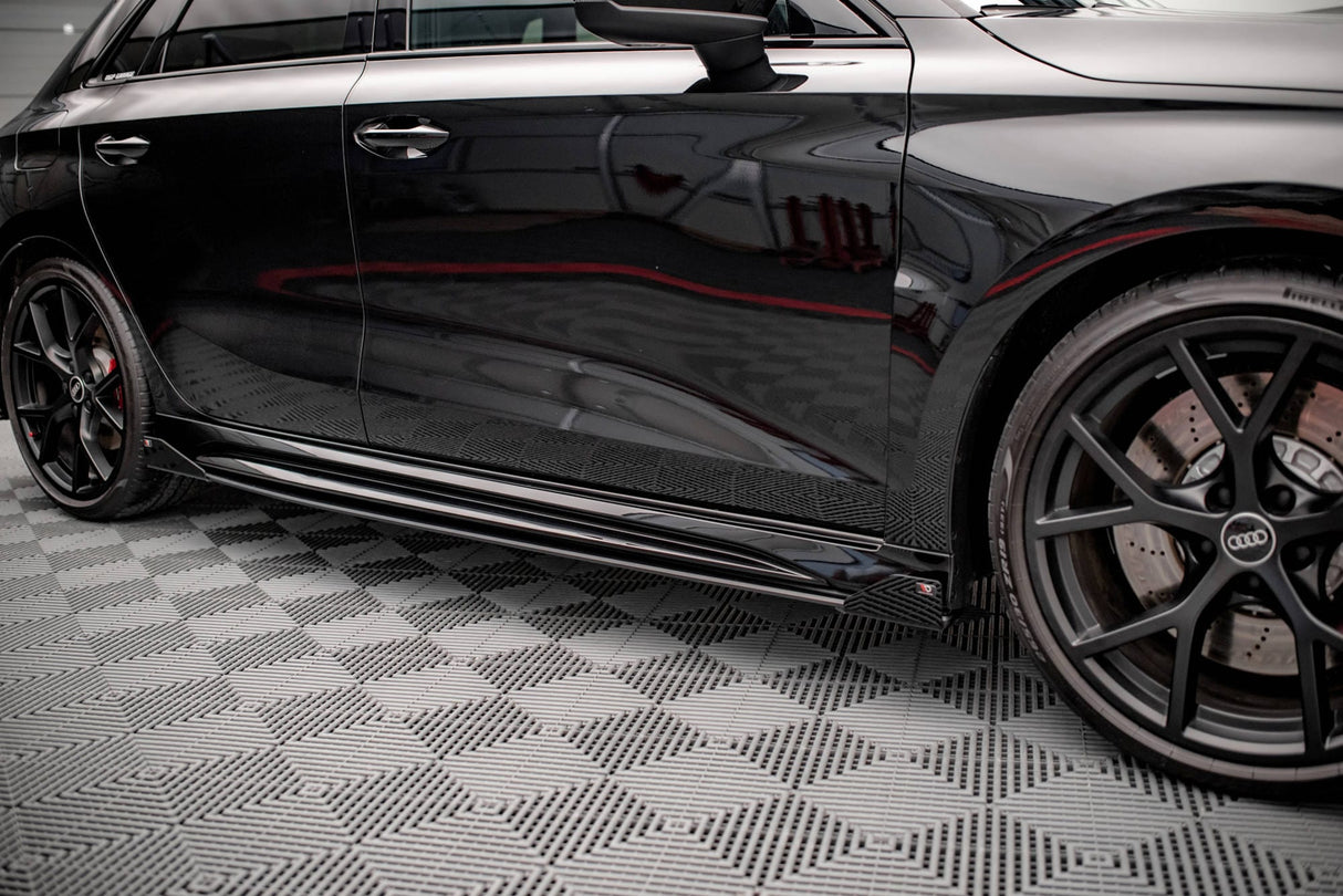 Maxton Design Street Pro Side Skirts Diffusers + Flaps Audi RS3 Sportback / Sedan 8Y