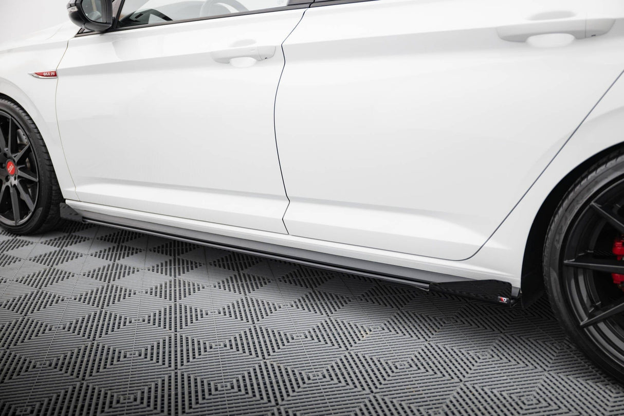 Maxton Design Street Pro Side Skirts Diffusers + Flaps VW Jetta GLI Mk7