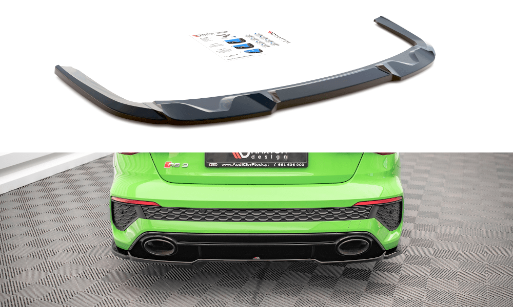 Maxton Design Central Rear Splitter - Audi / 8Y / RS3 / Sedan