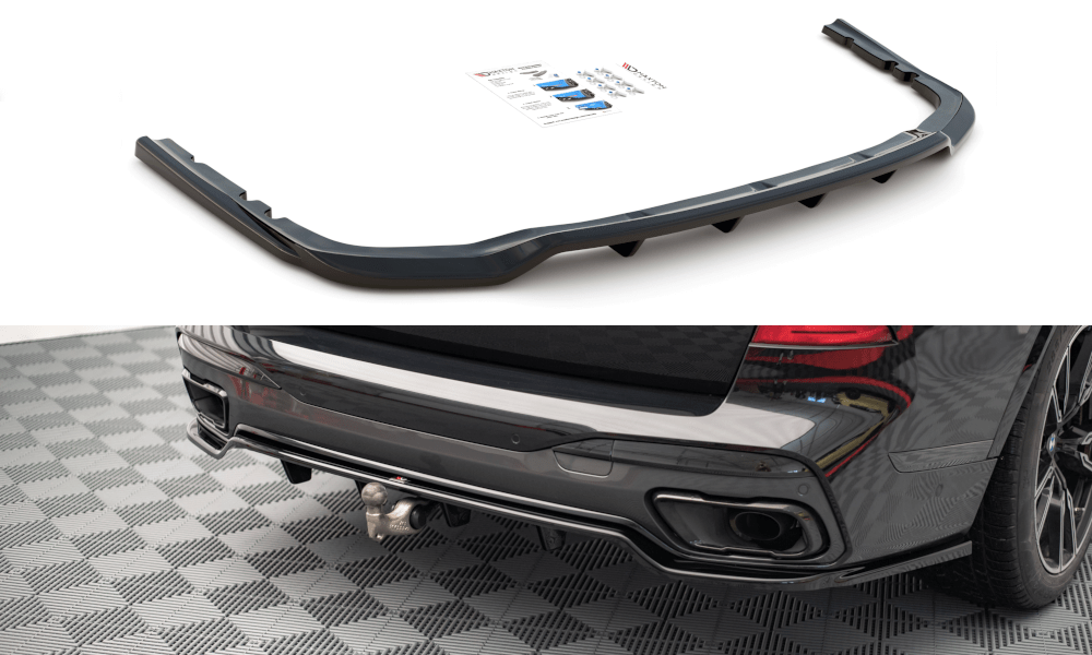 Maxton Design Central Rear Splitter (With Vertical Bars) BMW X7 M G07
