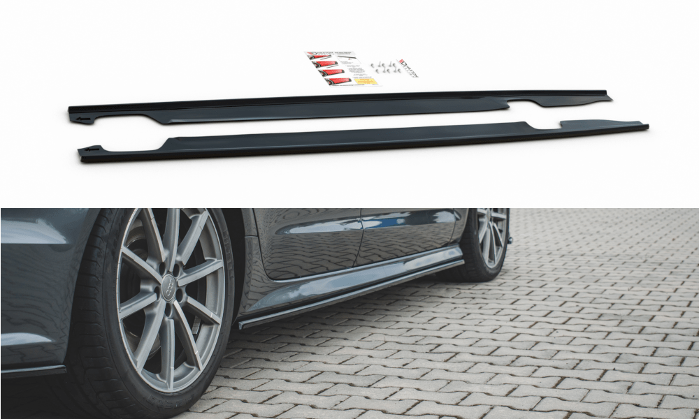 Maxton Design Side Skirts Diffusers Audi S6 / A6 S-Line C7 FL