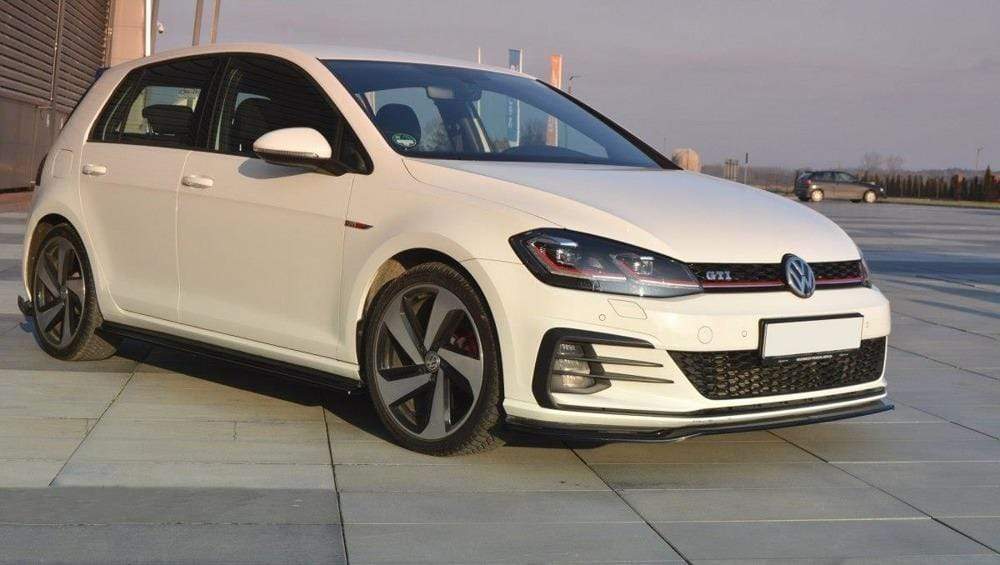 Maxton Design Gloss Black V2 Front Splitter | Volkswagen GTI Mk7.5