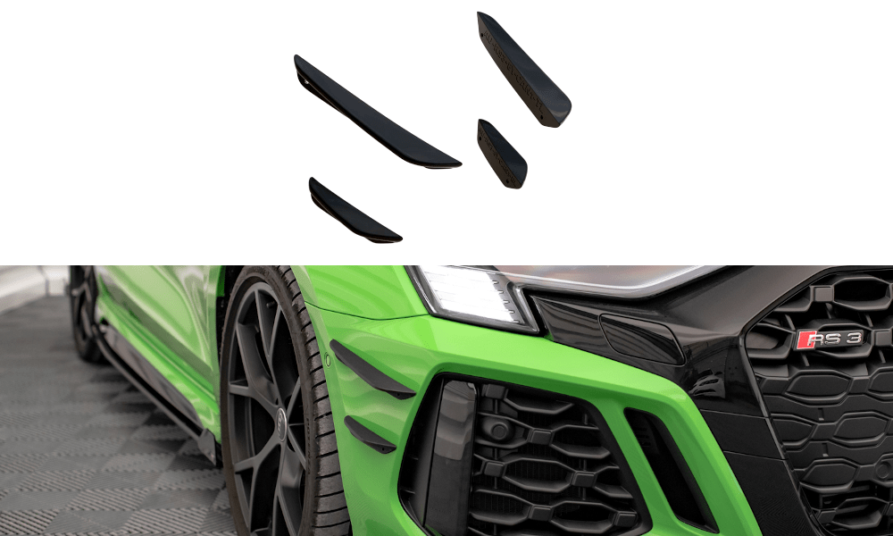 Maxton Design Front Bumper Wings (Canards) - Audi / 8Y / RS3