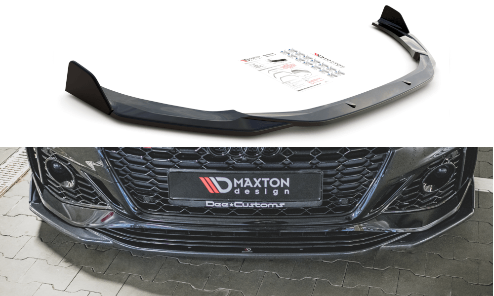 Maxton Design Front Splitter + Flaps V.1 Audi RS5 F5 Facelift