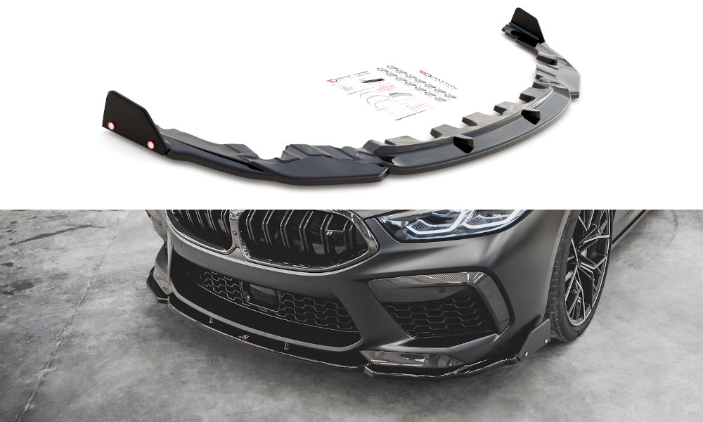 Maxton Design Front Splitter + Flaps V.1 BMW M8 Gran Coupe F93