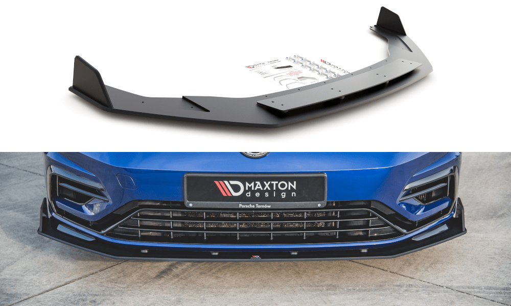 Maxton Design Racing Durability Front Splitter V.2 VW Golf R Mk7 Facelift