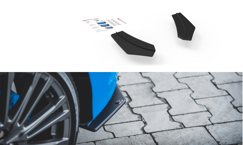 Maxton Design Racing Durability Rear Side Splitters Ford Focus RS MK3